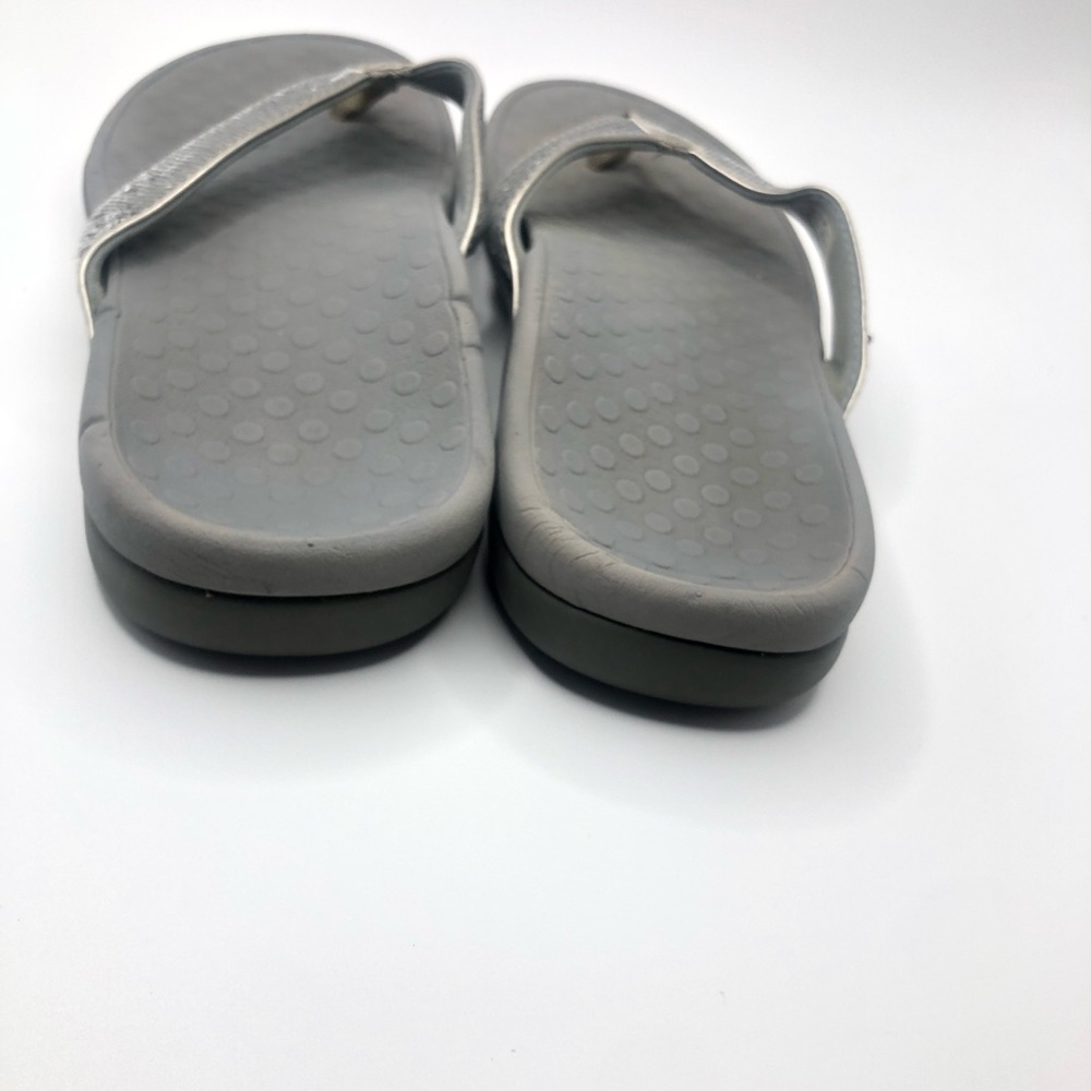 Vionic Tide Silver Sequins Post Thong Sandals Siz… - image 7